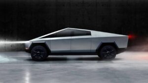 Le Cybertruck, un pick-up électrique au design futuriste annoncé en 2019, propose une autonomie allant jusqu'à 800 kilomètres.