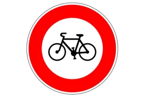 panneau b9b vélo