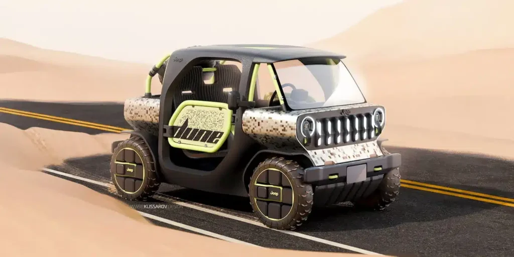 Designer français imagine rivale Citroën Ami : Jeep Dune 61 Jeep Dune : un designer français imagine une rivale de la Citroën Ami