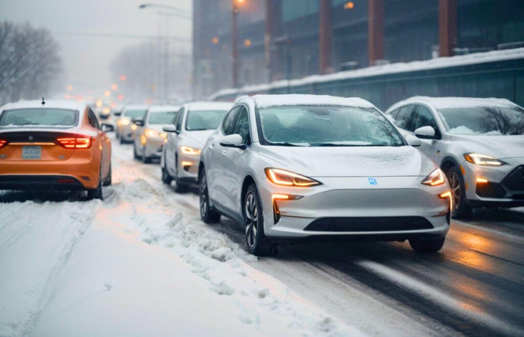 Cauchemar glacial en voiture électrique pris au piège dans la neige 29 Pris au piège dans la neige en voiture électrique : un cauchemar glacial