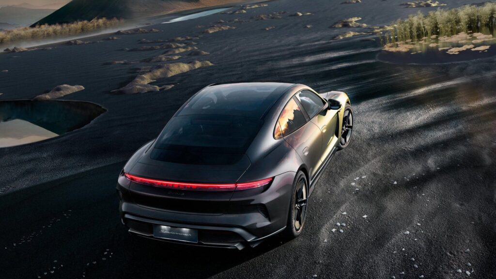 Porsche électrique : peinture spéciale 9 Cette Porsche électrique a une peinture très spéciale