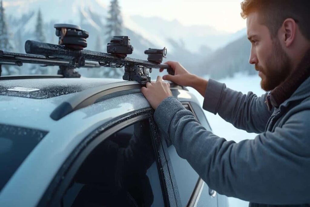 Cet équipement incontournable vous garantit un hiver 2024/25 sans stress et 100% plaisir 39 porte ski sur barre de toit
