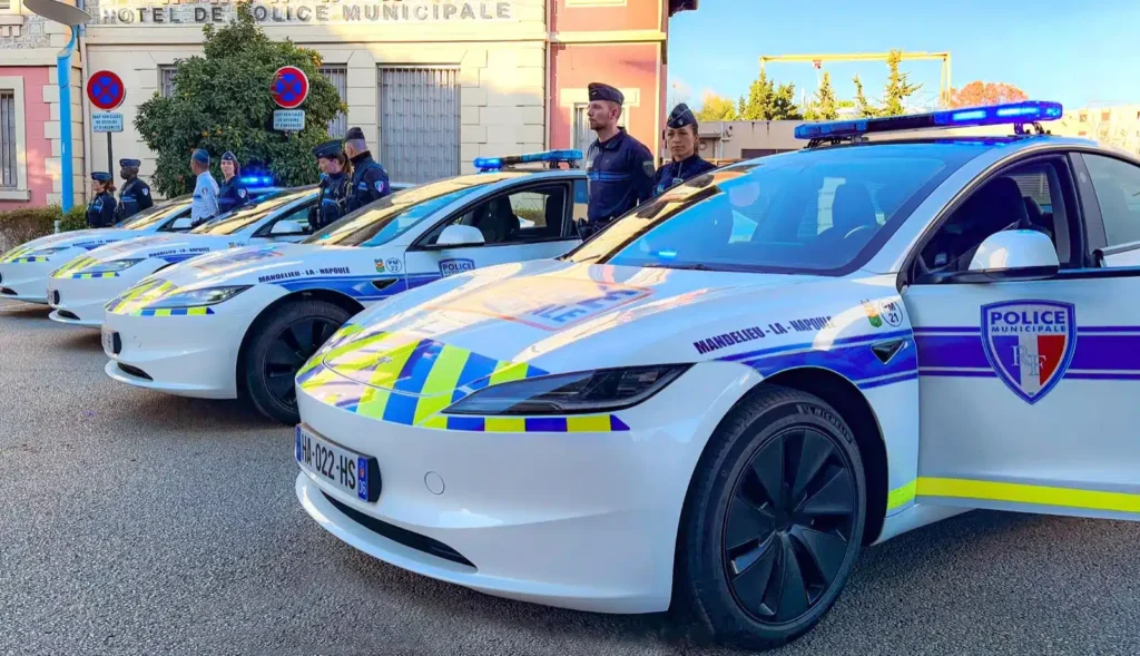 Interview : la police de Mandelieu choisit des Tesla Model 3, explications de la ville 6 Tesla Model 3