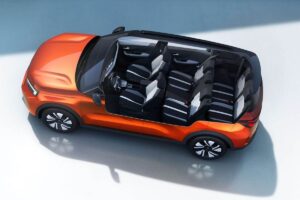 Sièges arrière Opel Frontera 2025 en configuration 7 places avec espace modulable