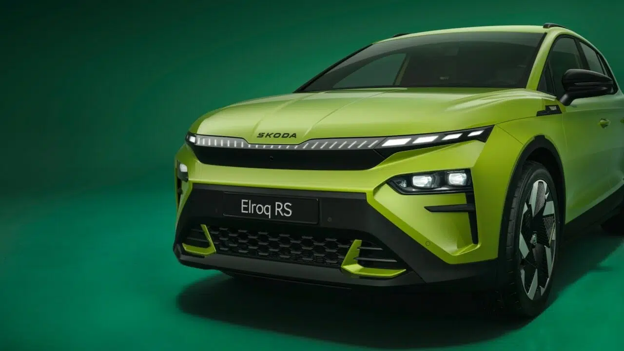 Ce missile électrique Skoda Enyaq RS : 340 ch et 570 km d’autonomie révèlent le meilleur ! 1 Skoda Enyaq RS 2025 Coupé avec jantes 21 pouces et finition sportive