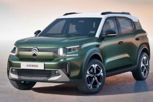 SUV hybride de 145 CV à 19 700 euros présenté de trois-quarts avant, avec silhouette similaire au Citroën C5 Aircross mais à prix compétitif