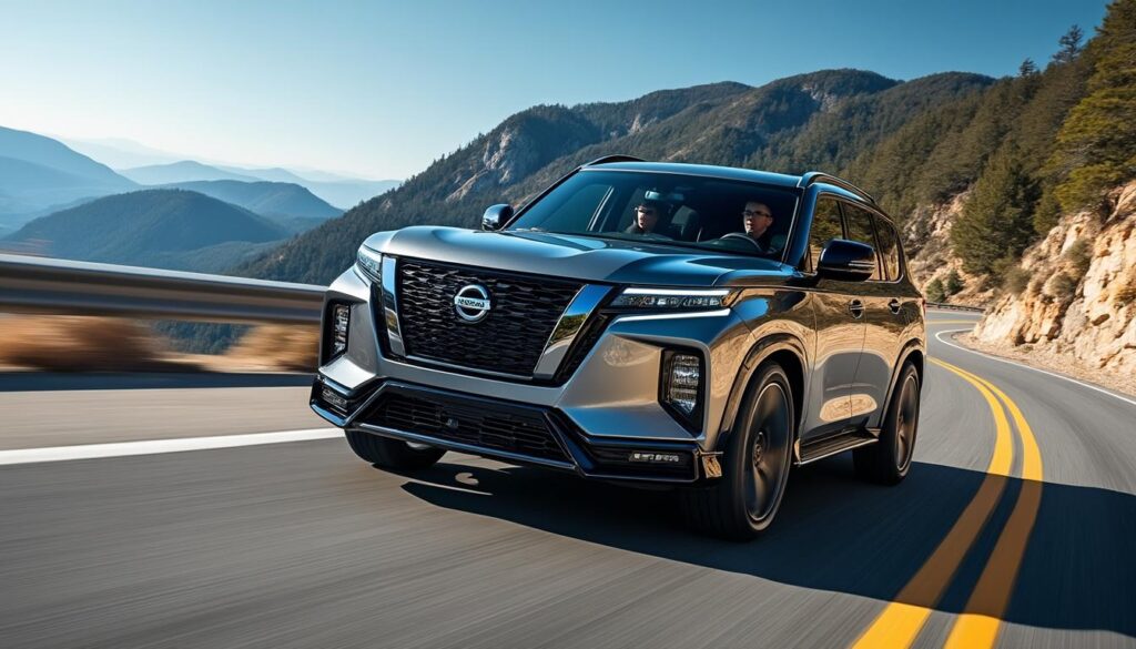 Un SUV hybride de puissance : Le Patrol V8 de 5,6 litres inspiré par la GT-R qui repousse les limites 1 découvrez le patrol v8 hybride de 5,6 litres, un suv puissant inspiré par la gt-r. un véhicule alliant performance, innovation et robustesse pour repousser toutes les limites sur route et en tout-terrain.