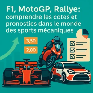 F1, MotoGP, Rallye : comprendre les cotes et pronostics dans le monde des sports mécaniques 1 Comprendre les cotes et pronostics dans le monde des sports mecaniques