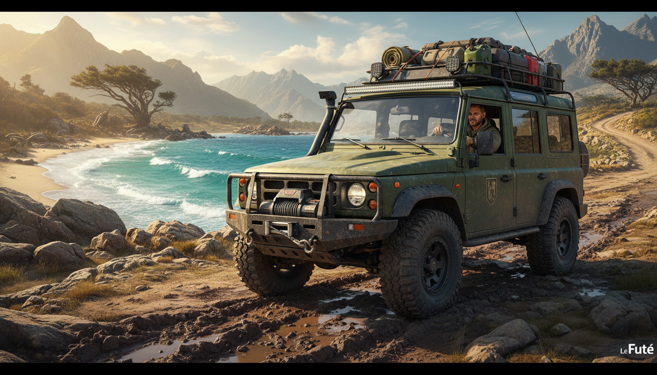 Ce 4×4 au style militaire, roi du tout-terrain avec un équipement extrême, mais incapable de franchir l’Atlantique 1 découvrez ce 4x4 au design militaire robuste, maître du tout-terrain avec un équipement extrême, mais surprenamment incapable de traverser l'atlantique.