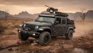 découvrez ce 4×4 au design militaire, roi du tout-terrain grâce à son équipement extrême, mais qui reste incapable de traverser l'atlantique.