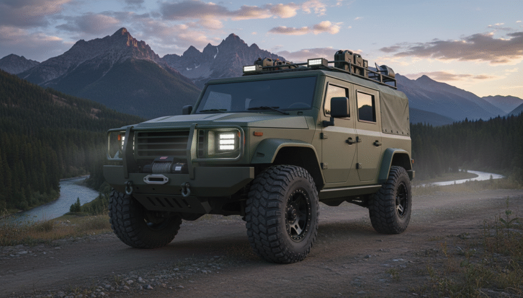 Ce 4×4 presque militaire, animé par un moteur Mercedes 6 cylindres de 300 ch, rivalise enfin avec la légendaire Classe G 24 découvrez ce 4×4 presque militaire équipé d'un puissant moteur mercedes 6 cylindres de 300 ch, capable de rivaliser avec la légendaire classe g en performance et robustesse.