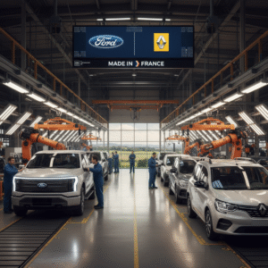 découvrez comment ford réagit en europe avec une révolution électrique inattendue, reprenant l'héritage de la légendaire renault 5 pour contrer l'expansion chinoise sur le marché automobile.