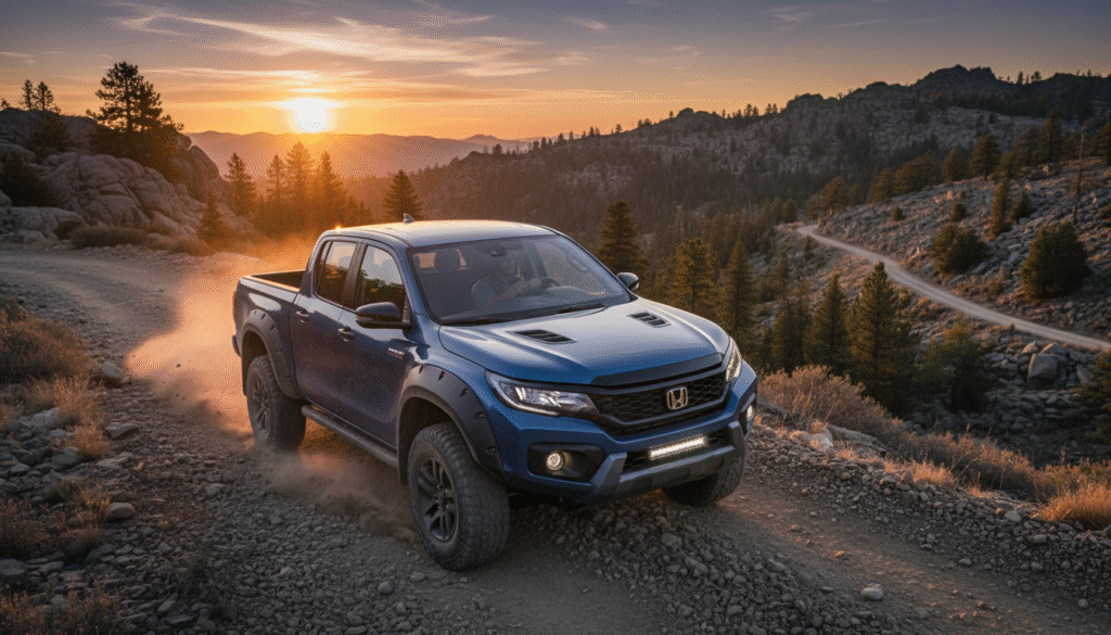 Honda présente son nouveau 4x4 robuste à moteur V6, un tout-terrain aussi pratique et performant qu’un Toyota Hilux 8 découvrez le nouveau 4x4 robuste de honda équipé d'un moteur v6, alliant performance et praticité, rivalisant avec le toyota hilux pour vos aventures tout-terrain.
