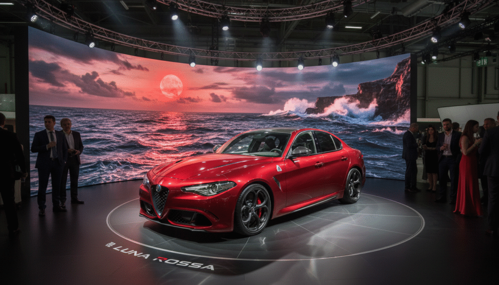 Alfa Romeo Giulia Quadrifoglio Luna Rossa : le retour exclusif qui annonce une prolongation spectaculaire jusqu'en 2027 1 découvrez l'alfa romeo giulia quadrifoglio luna rossa, une édition exclusive au design unique, annonçant une extension spectaculaire de sa production jusqu'en 2027.