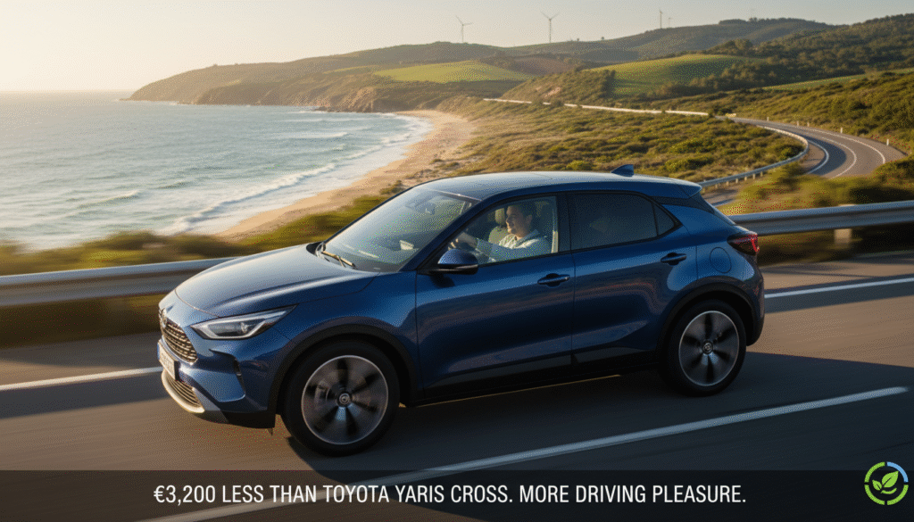 Fabriqué en Europe avec label ECO : ce SUV offre plus de plaisir à conduire pour 3 200 € de moins qu’une Toyota Yaris Cross 2 découvrez ce suv fabriqué en europe avec un label eco, offrant plus de plaisir à conduire tout en coûtant 3 200 € de moins qu’une toyota yaris cross.