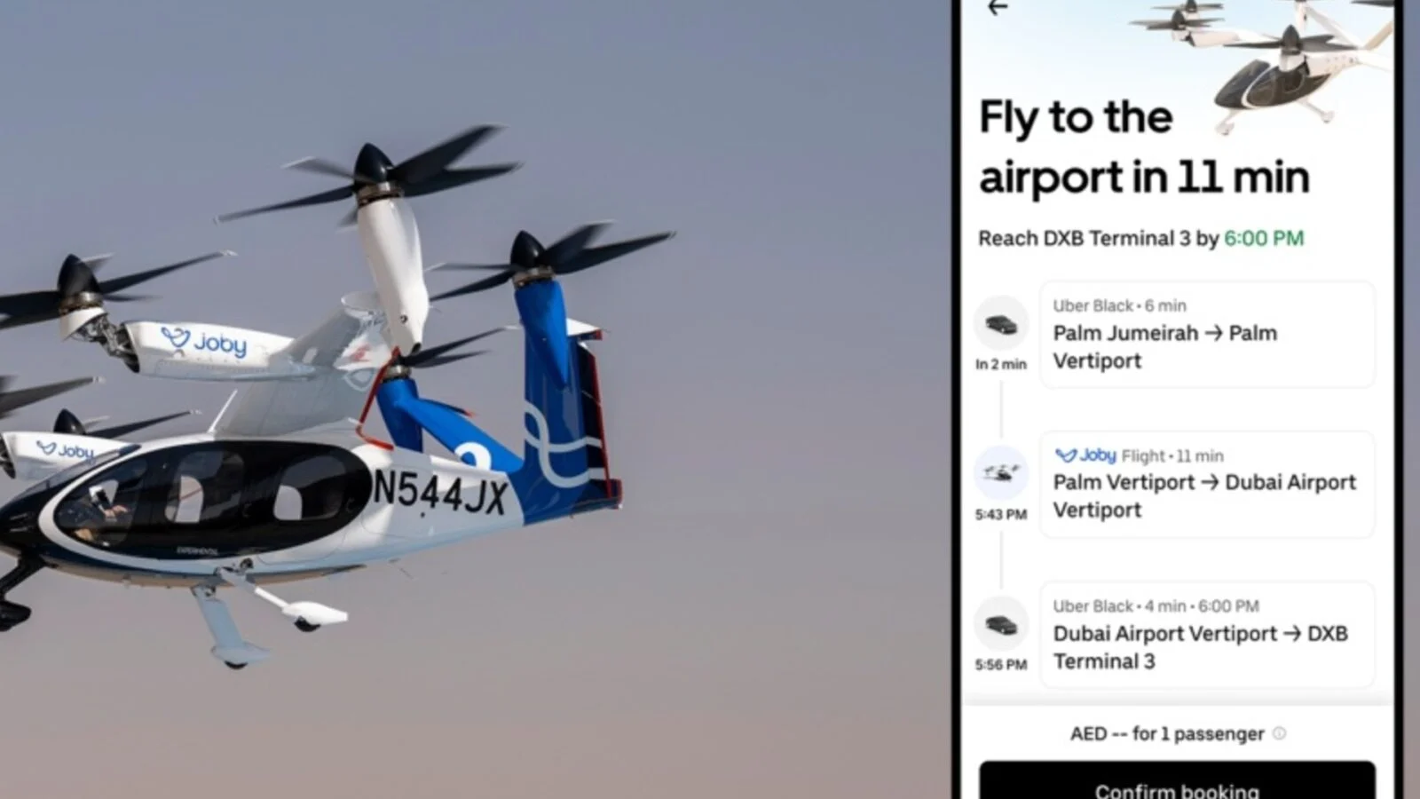 Uber annonce “Uber Air” : les utilisateurs pourront réserver des taxis volants électriques dans cette ville