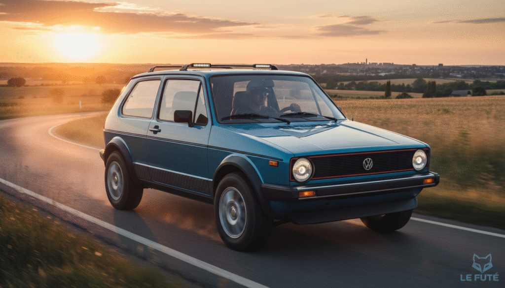 À mi-chemin entre une Golf vintage et un Lada Niva : découvrez le 4x4 abordable qui fait sensation 4 découvrez ce 4x4 unique alliant le charme vintage d'une golf et la robustesse d'un lada niva, un véhicule abordable qui séduit les amateurs d'aventure et de style rétro.