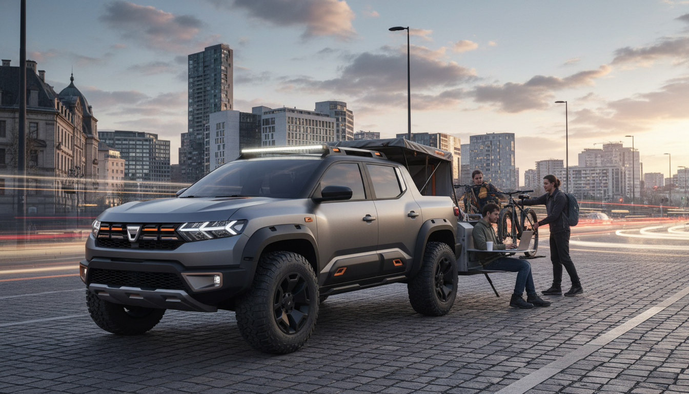 Dacia Striker : Découvrez le nouveau crossover polyvalent, entre SUV et familiale, présenté comme le « Toyota Corolla » de Dacia, à partir de ~25 000 € 1 découvrez la dacia striker, le nouveau crossover polyvalent alliant le confort d'un suv et l'espace d'une familiale, présenté comme le « toyota corolla » de dacia, disponible dès 25 000 €.