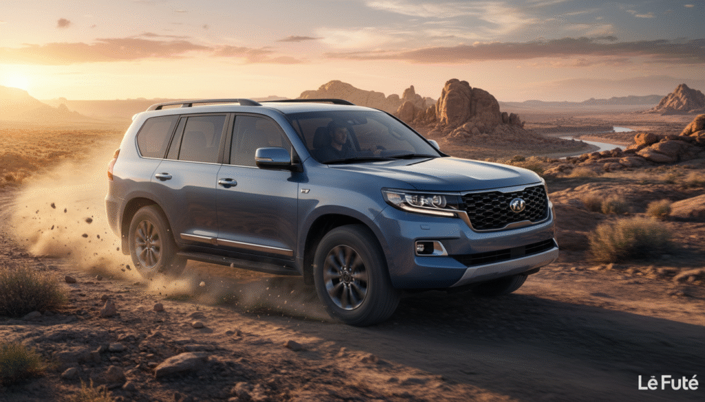 Le « Land Cruiser » signé Kia : 329 chevaux, 8 places et un véritable talent tout-terrain 4 découvrez le nouveau land cruiser signé kia : 329 chevaux, 8 places spacieuses et des performances exceptionnelles tout-terrain pour toutes vos aventures.