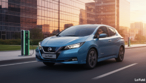 découvrez la nouvelle nissan leaf, une citadine électrique au design élégant et aérodynamique, offrant une autonomie exceptionnelle de 622 km pour des trajets sans compromis.