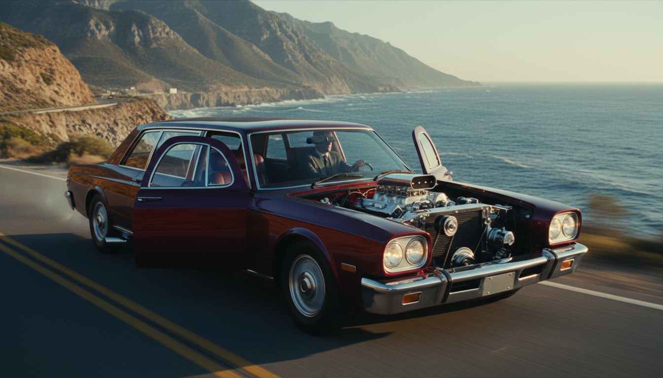 Plus de 6 m, portes rondes et V8 7,7 l : la voiture parfaite du méchant façon James Bond 1 découvrez la voiture parfaite du méchant façon james bond : plus de 6 mètres, portes rondes et moteur v8 7,7 litres pour un style et une puissance inégalés.