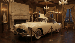 découvrez la voiture ultime du méchant à la james bond : plus de 6 mètres, portes rondes emblématiques et un puissant moteur v8 7,7 litres pour un style et des performances inégalés.