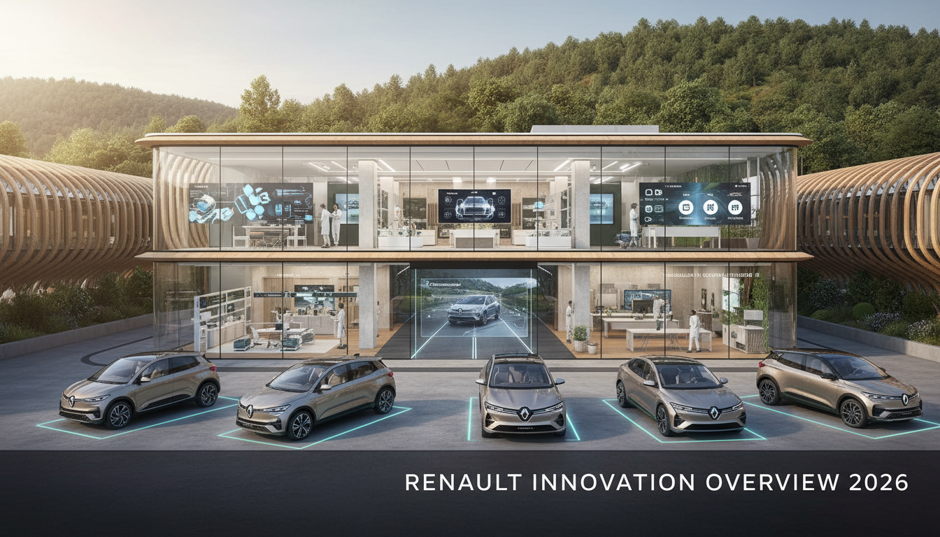 Renault dévoile 26 innovations majeures à venir d’ici 2030 dans le cadre de sa stratégie globale 1 renault présente 26 innovations majeures à venir d'ici 2030, dévoilant sa vision et stratégie globale pour transformer l'avenir de l'automobile.