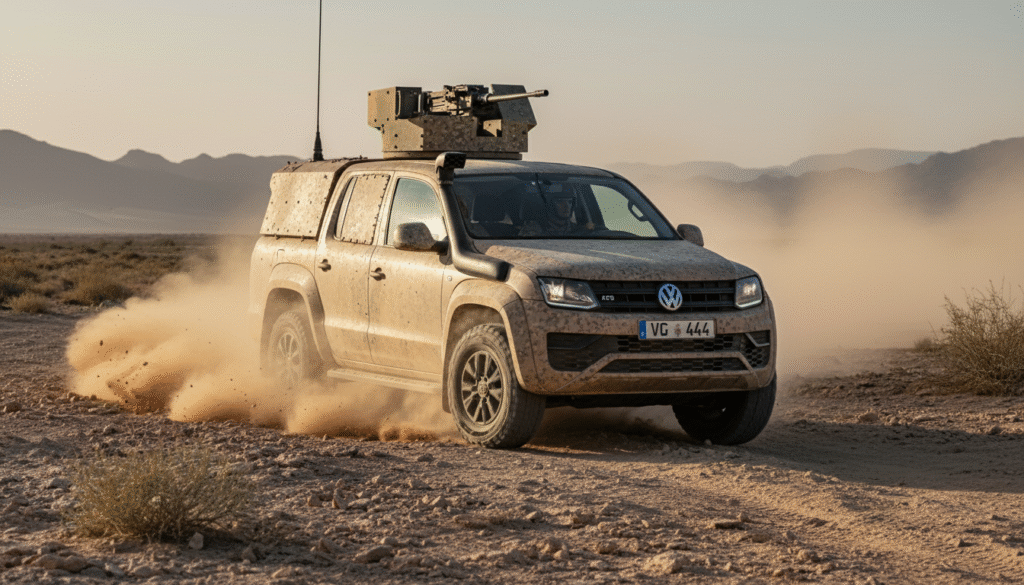 Volkswagen transforme son puissant 4x4 V6 TDI pour répondre aux exigences des forces militaires européennes 14 découvrez comment volkswagen adapte son robuste 4x4 v6 tdi pour répondre aux besoins spécifiques des forces militaires européennes, alliant puissance et technologie avancée.