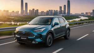 découvrez ce suv compact chinois abordable à moins de 30 000 €, inspiré par la toyota yaris cross, offrant un moteur hybride performant pour une conduite économique et moderne.