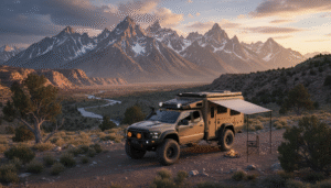 découvrez ce camion-camper 8×8 de 41 tonnes équipé d'un moteur diesel 15,6 l et d'un intérieur style yacht, offrant des aventures tout-terrain luxueuses et sans compromis.