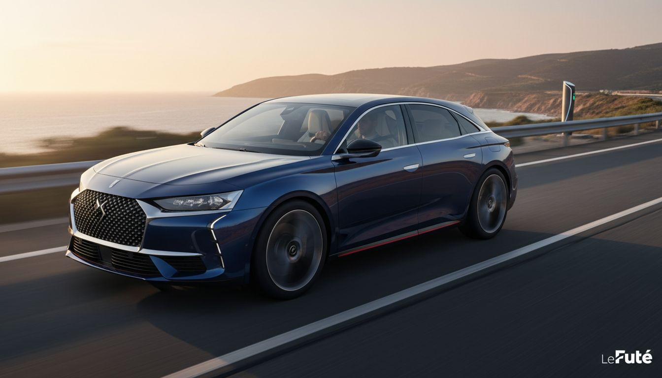 DS No.7 Électrique : 740 km d'autonomie, intérieur repensé et ambitions premium renforcées dès 50 000 € 1 découvrez la ds no.7 électrique : jusqu'à 740 km d'autonomie, un intérieur repensé pour un confort optimal et des ambitions premium renforcées, à partir de 50 000 €.