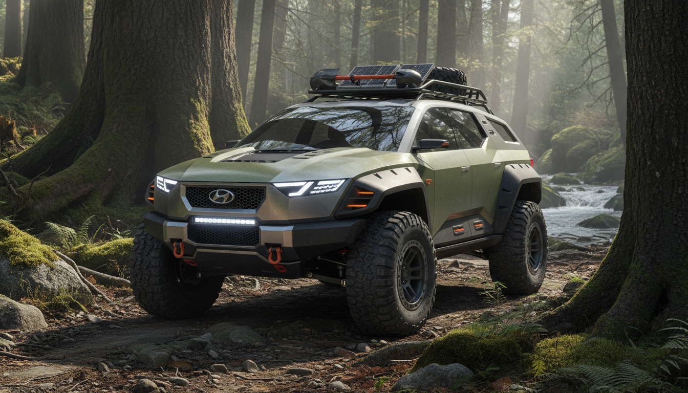 Hyundai présente le Boulder Concept : un coup d'œil avant-gardiste sur le design et la performance tout-terrain 1 découvrez le hyundai boulder concept, une vision innovante alliant design futuriste et performances exceptionnelles pour le tout-terrain.