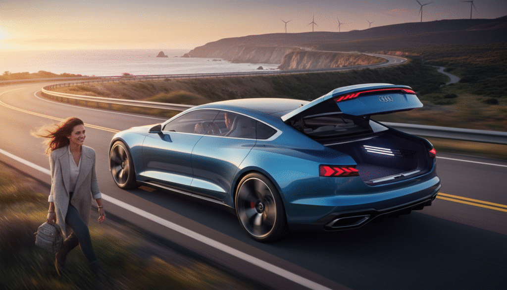 Inspirée de l'Audi A5, cette nouveauté de 530 ch propose un coffre inédit et s'affirme comme la rivale incontournable de la Tesla Model 3 59 découvrez la nouvelle voiture de 530 ch, inspirée de l'audi a5, avec un coffre inédit. une rivale de taille face à la tesla model 3, alliant performance et innovation.