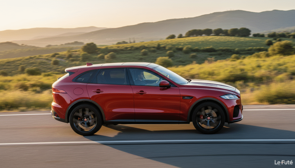 Jaguar F-Pace SVR : le SUV familial puissant au V8 de 550 ch qui rugit avec l'âme d'une sportive 1 découvrez la jaguar f-pace svr, le suv familial alliant puissance et élégance, équipé d'un moteur v8 de 550 ch. une sportive rugissante qui offre performance et confort pour toute la famille.