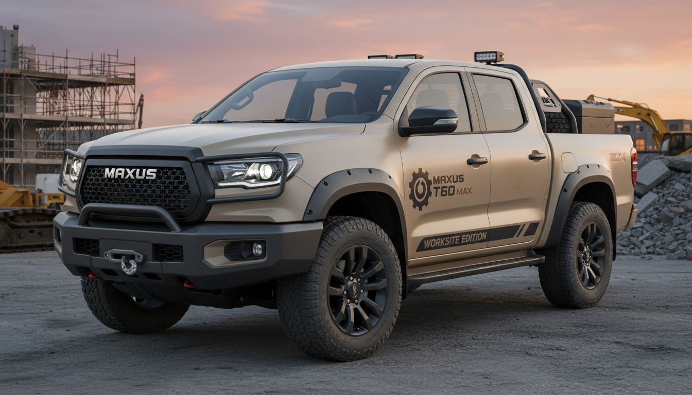 Maxus T60 Max : Nouveau pick-up diesel de 215 ch débarque en France, idéal pour le travail intensif et sans malus écologique 1 découvrez le maxus t60 max, nouveau pick-up diesel de 215 ch disponible en france, parfait pour le travail intensif avec zéro malus écologique. puissance, robustesse et respect de l'environnement réunis.