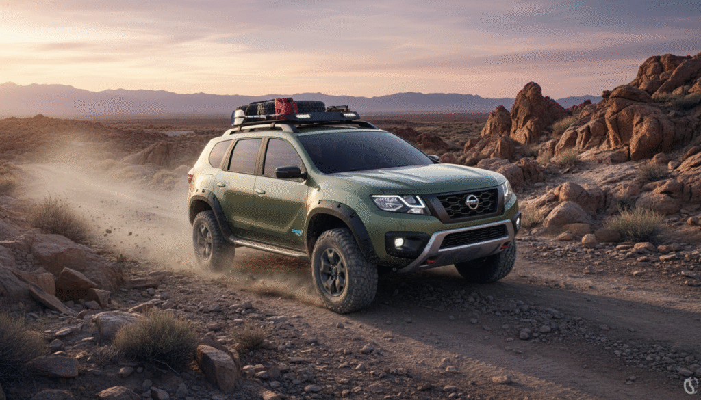Nissan Terrano fait son grand retour : un challenger des Land Cruiser et Defender avec une autonomie de 100 km sans essence 16 découvrez le retour du nissan terrano, un nouveau challenger des land cruiser et defender, offrant une autonomie innovante de 100 km sans essence pour une aventure sans compromis.