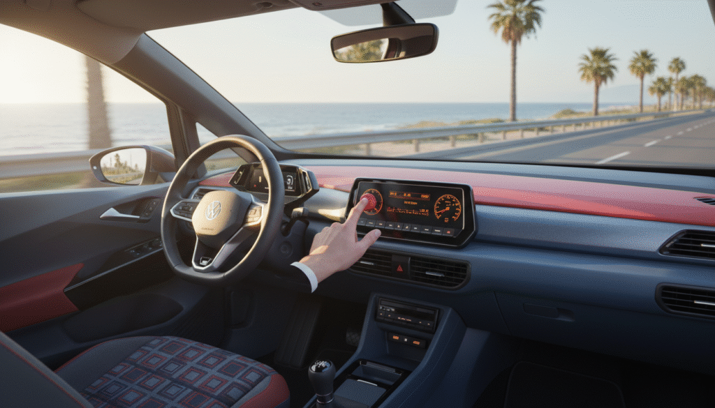 Volkswagen ressuscite le style vintage avec un tableau de bord rétro années 80 et des boutons physiques sur la nouvelle ID.3 51 découvrez la nouvelle volkswagen id.3 qui allie modernité et nostalgie avec un tableau de bord rétro des années 80 et des boutons physiques pour une expérience de conduite vintage unique.