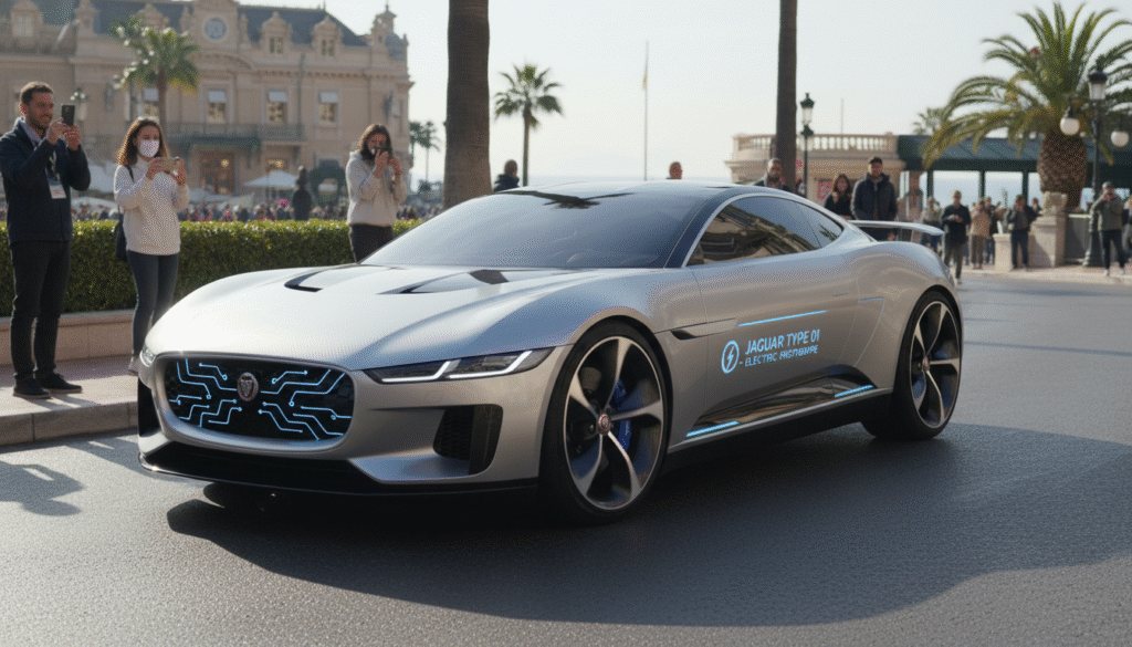 Jaguar Type 01 : Le prototype le plus avancé révélé à Monaco avant la version finale 1 découvrez le jaguar type 01, le prototype le plus avancé révélé à monaco, offrant un aperçu exclusif avant la sortie de la version finale.