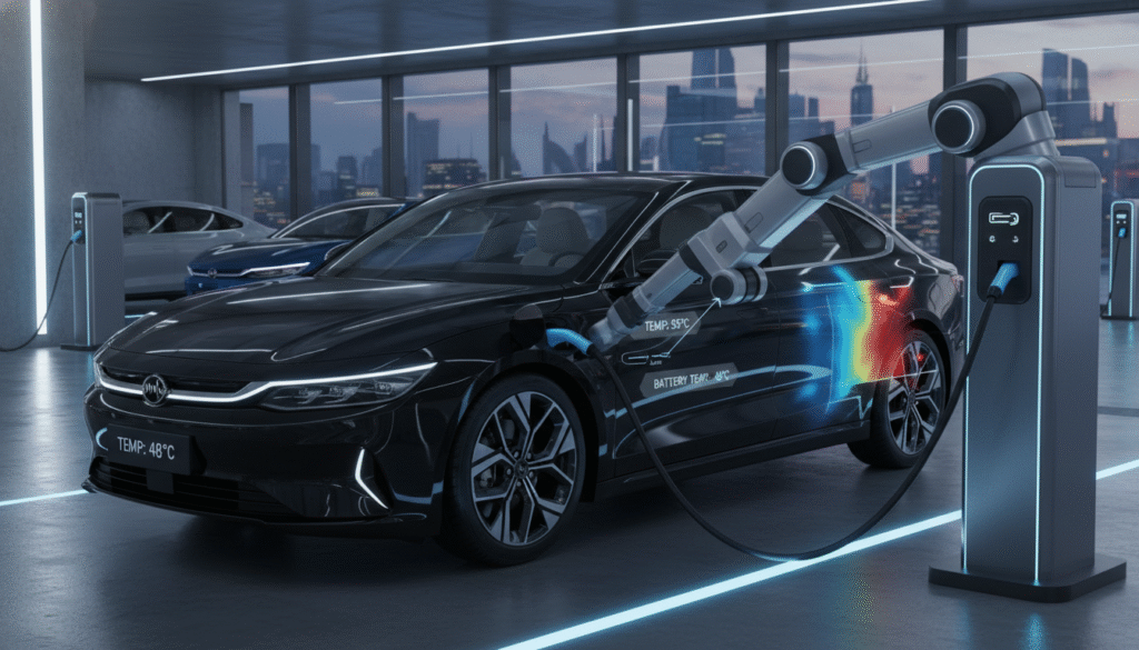 La recharge ultrarapide de BYD pousse la batterie à 76 °C, un seuil thermique préoccupant 1 découvrez comment la recharge ultrarapide de byd entraîne la batterie à une température critique de 76 °c, soulevant des questions sur la sécurité et la durabilité des véhicules électriques.
