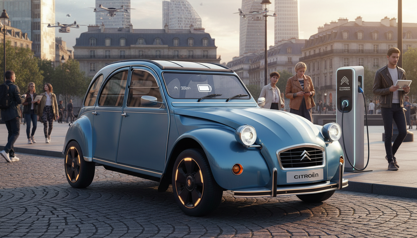 La renaissance européenne de la Citroën 2CV : première image officielle dévoilée, prête à défier le marché chinois dès 2026 1 découvrez la renaissance de la légendaire citroën 2cv avec la première image officielle dévoilée. préparée pour conquérir le marché chinois dès 2026, cette icône européenne revient plus moderne que jamais.