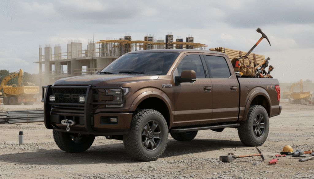 Le Ford F-150, pick-up 4×4 emblématique de robustesse, s’allie à Carhartt pour une édition d’une endurance inégalée 1 découvrez l'édition exclusive du ford f-150 4×4 en partenariat avec carhartt, un pick-up emblématique alliant robustesse et endurance inégalée pour les aventures les plus intenses.