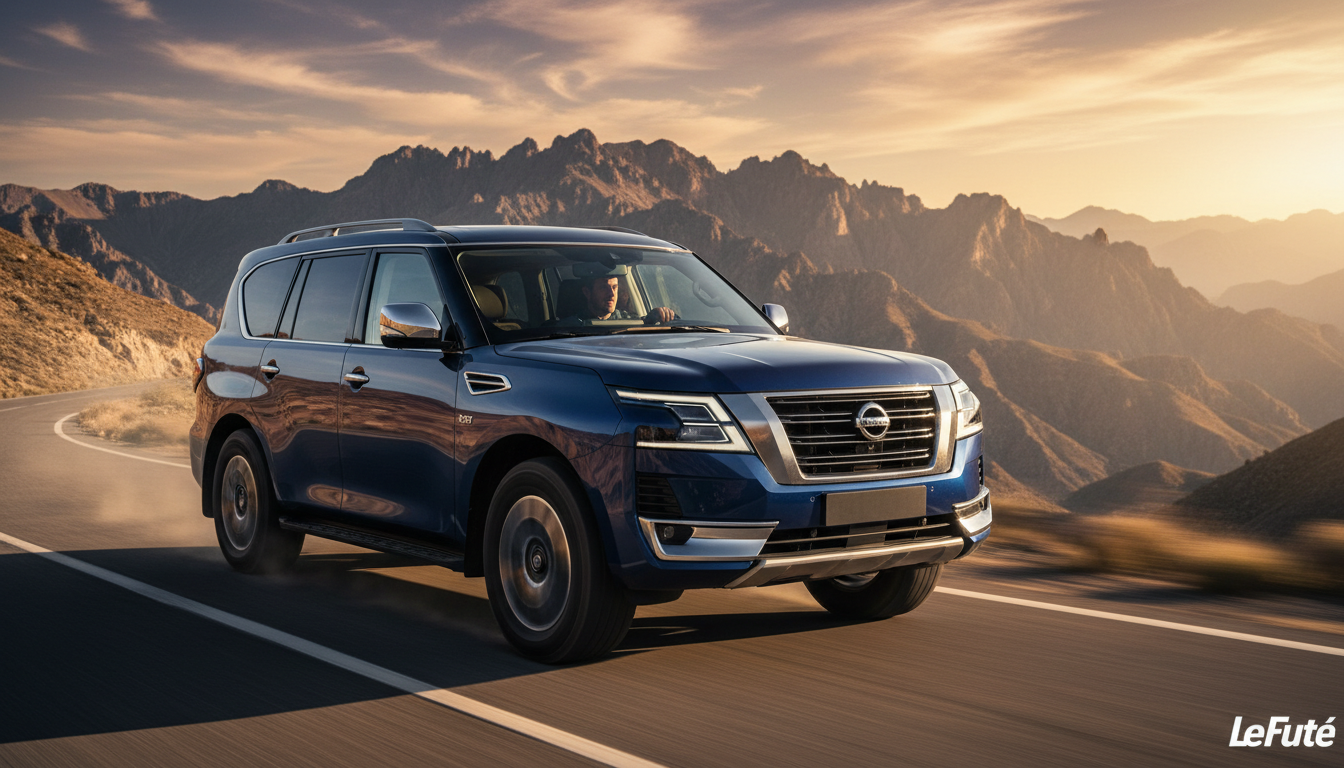 Le Nissan Patrol, SUV de luxe ultime, dévoile sa version la plus extrême et prometteuse à ce jour 1 découvrez le nissan patrol, le suv de luxe ultime, dans sa version la plus extrême et impressionnante à ce jour, alliant puissance, confort et innovations inédites.