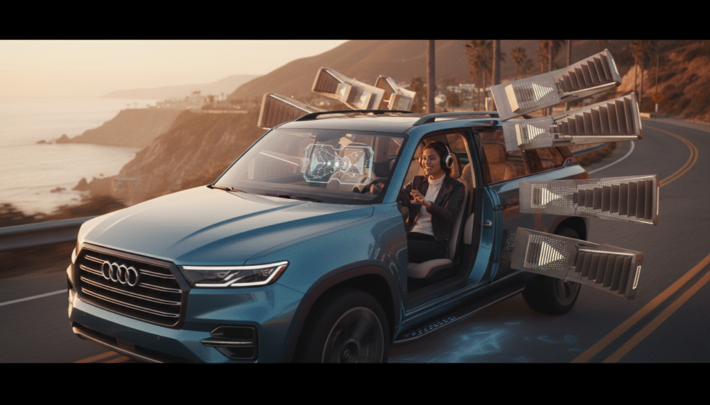 Quand un 4x4 se transforme en salle de concert : ce modèle innovant réinvente l'expérience sonore grâce à des matériaux inédits 1 découvrez comment un 4x4 innovant se transforme en salle de concert mobile, offrant une expérience sonore unique grâce à des matériaux révolutionnaires.