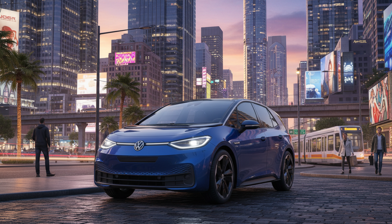 Volkswagen riposte sur le marché des voitures électriques compactes avec un moteur de 170 chevaux à prix compétitif chinois 1 volkswagen lance une voiture électrique compacte à moteur de 170 chevaux, offrant performance et prix compétitifs face aux modèles chinois sur le marché.