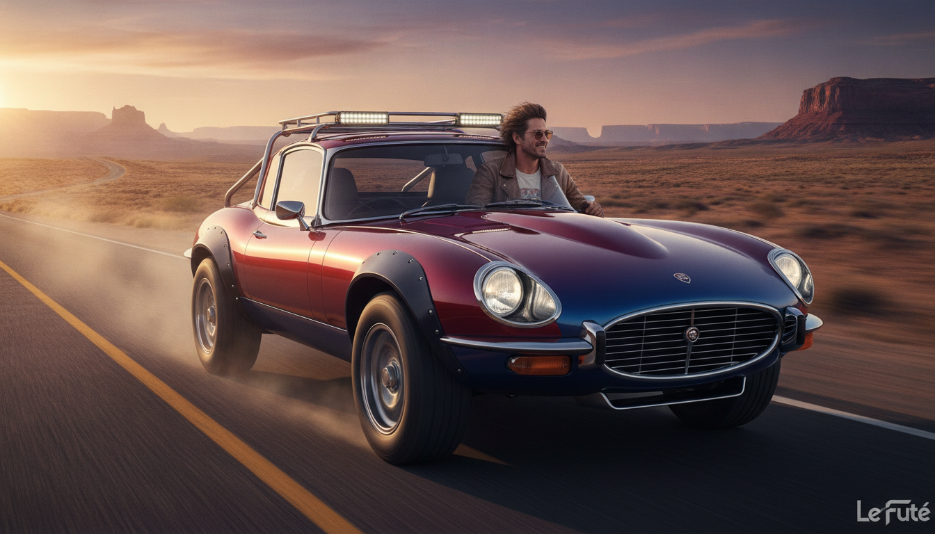 Adoptez le charme d'une Jaguar vintage avec un utilitaire audacieux au cœur Toyota, pensé pour les nostalgiques intrépides 1 découvrez une jaguar vintage au design audacieux, équipée d’un moteur toyota robuste. parfaite pour les nostalgiques intrépides en quête d’un utilitaire au charme unique.