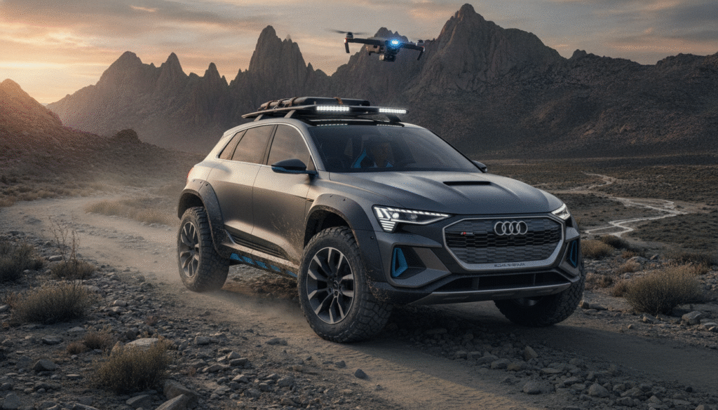Audi Q6 e-tron Offroad Concept : quand le SUV électrique défie les véritables 4x4 1 découvrez l'audi q6 e-tron offroad concept, un suv électrique innovant qui repousse les limites du tout-terrain en défiant les véritables 4x4 avec style et performance.
