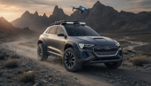 découvrez l'audi q6 e-tron offroad concept, un suv électrique innovant qui repousse les limites du tout-terrain en défiant les véritables 4x4 avec style et performance.