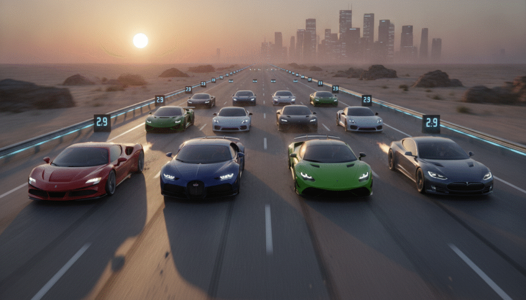 Ces 10 bolides de série disponibles en concession qui pulvérisent le 0 à 100 km/h en moins de 3 secondes et redéfinissent la performance automobile 1 découvrez ces 10 bolides de série disponibles en concession, capables d'accélérer de 0 à 100 km/h en moins de 3 secondes, offrant une performance automobile exceptionnelle et redéfinissant les standards de vitesse.