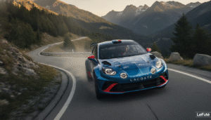 découvrez l'alpine a290 rallye x lacoste, une voiture sportive au design de course innovant qui réinvente les standards du rallye avec style et performance.