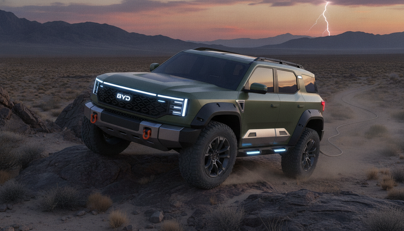 Le nouveau 4×4 hybride rechargeable BYD 2026 débarque avec le moteur révolutionnaire que l'Europe attendait, surpassant le modèle japonais concurrent 1 découvrez le nouveau 4×4 hybride rechargeable byd 2026, équipé d'un moteur révolutionnaire surpassant les modèles japonais concurrents, une innovation très attendue en europe pour allier puissance et écologie.
